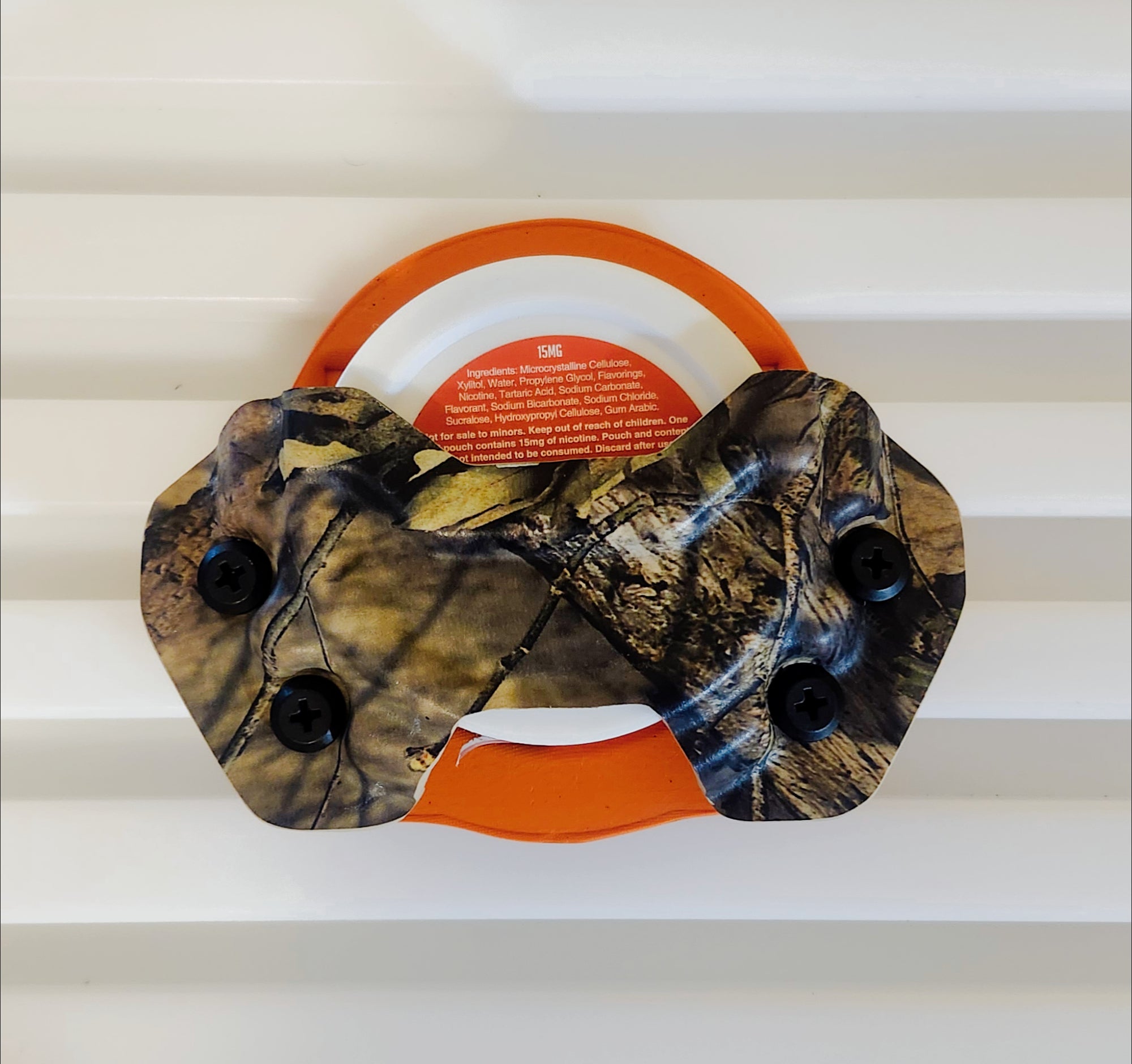 Kydex Dip/Pouch can custom holster in Mossy Oak style camo.