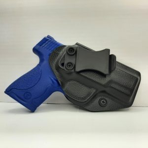 IWB kydex holster. In Raptor Black. Adjustable Cant and Retention. C2K Defense.