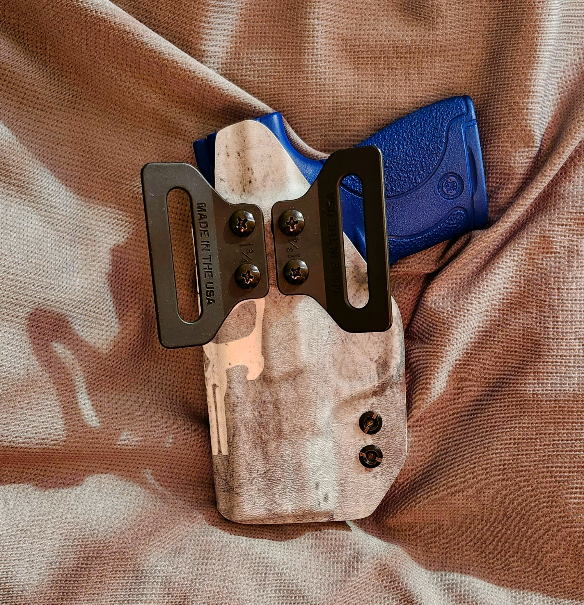 OWB 3% Punisher S&W Shield 9/40