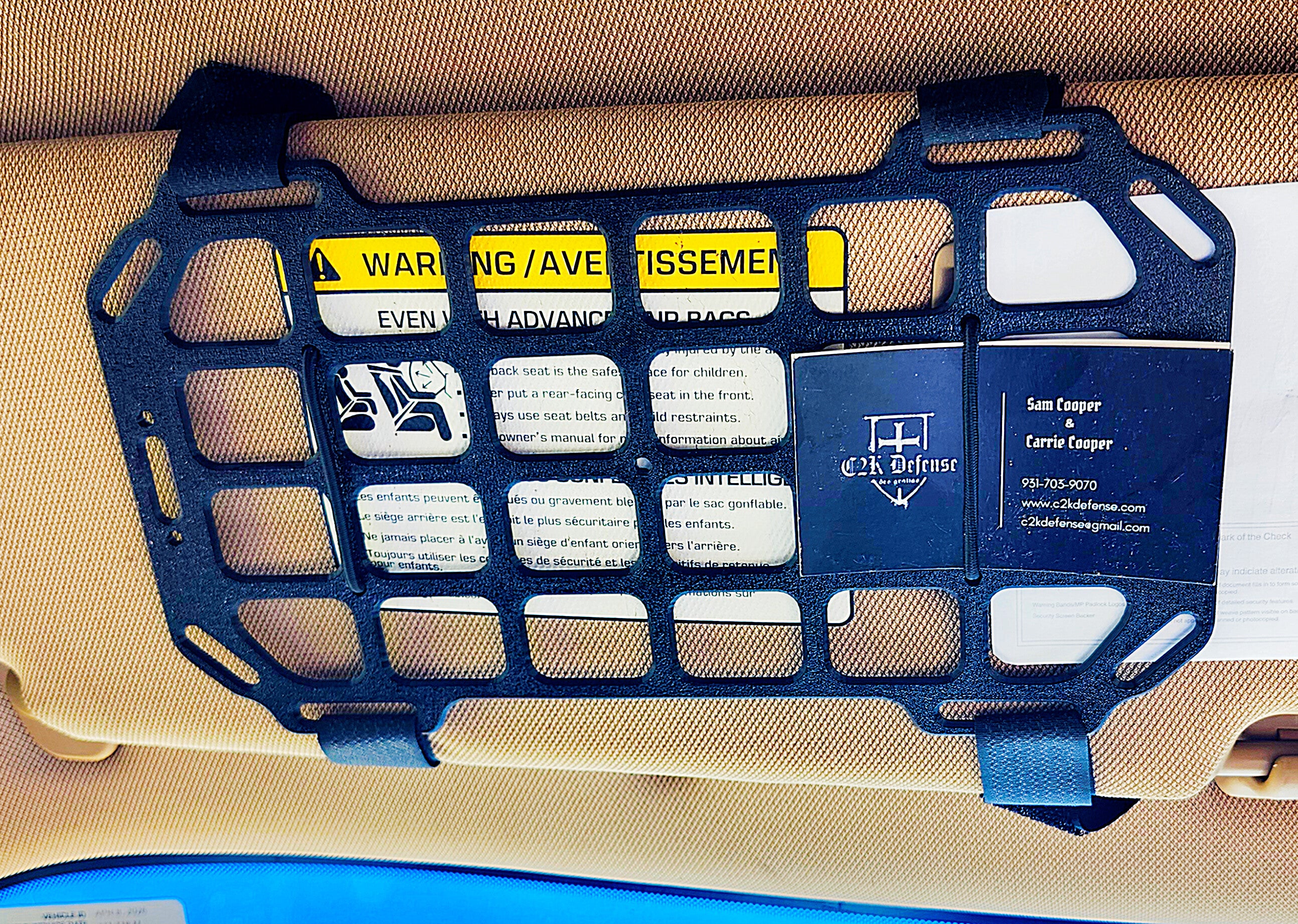 C2K Defense Sun Visor MOLLE Panel