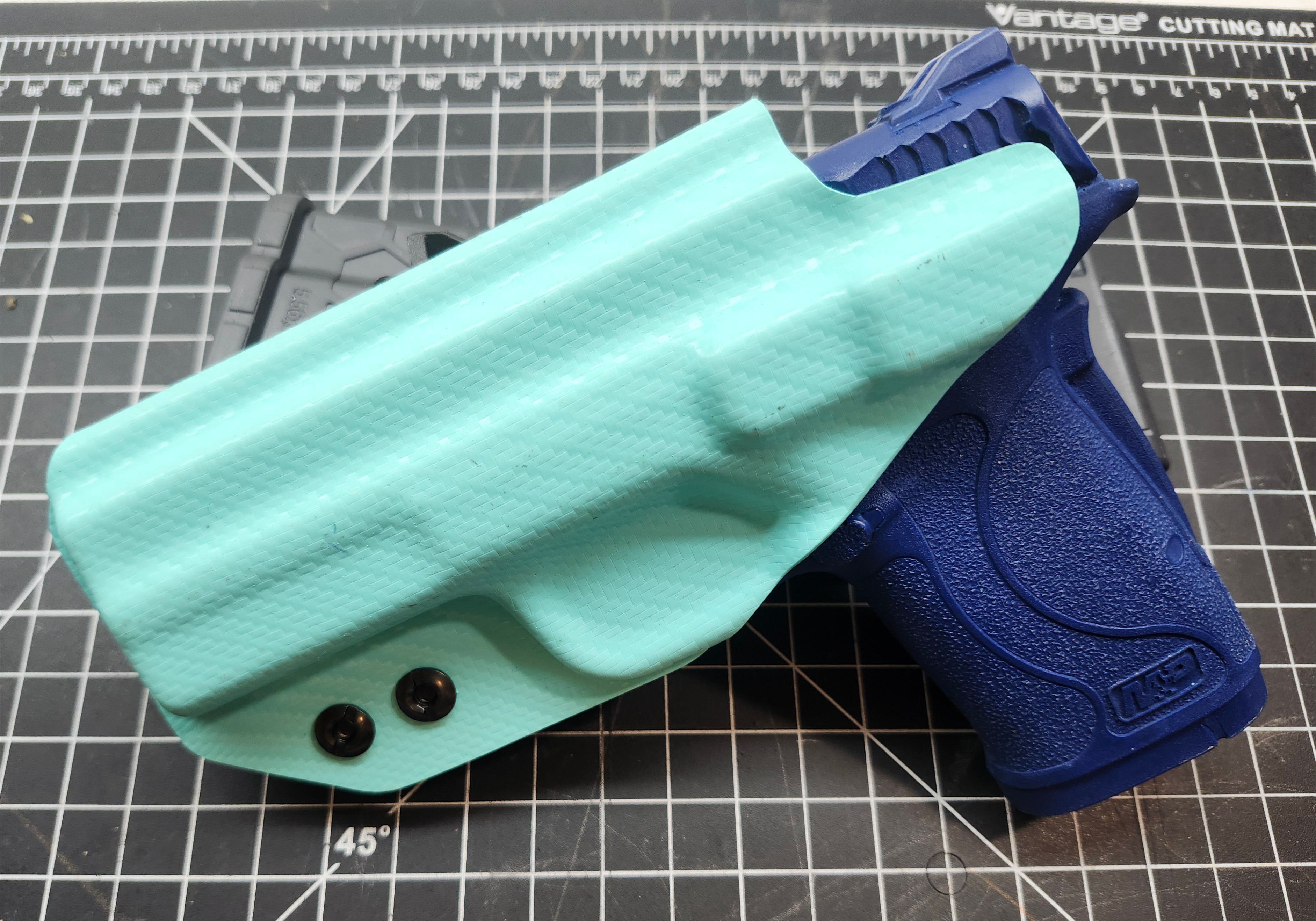 IWB Holster S&W M&P EZ380 Carbon Fiber Tiffany Blue**BLEMISH**