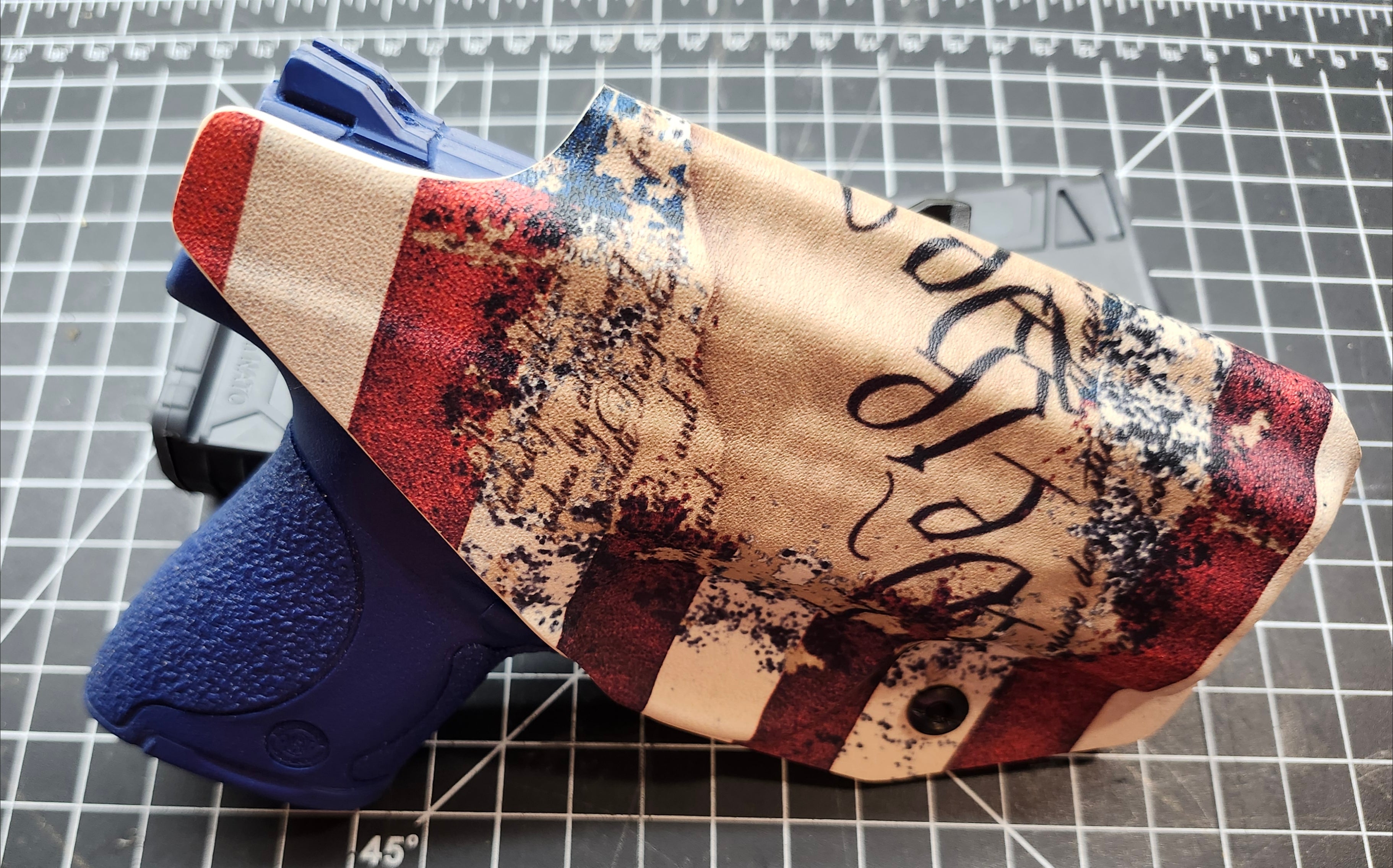 IWB Holster S&W Shield 9/40 "We The People" Print **LEFT HANDED**